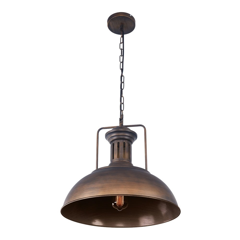 Bronxor – Industriële Enkelvoudige Dome Hanglamp