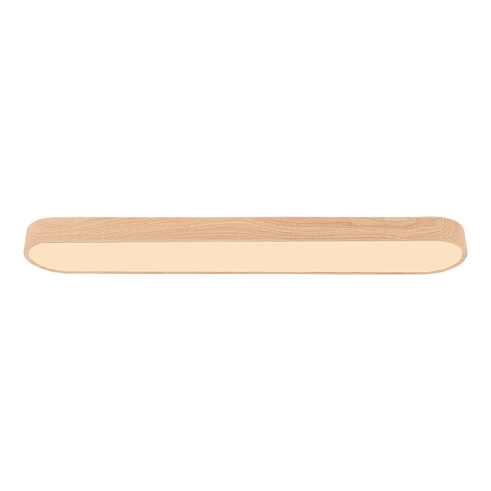 Arden – Nordic 1-Light Ovale LED Plafondlamp Met Houten Accent