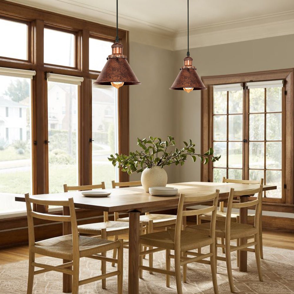 Dorian – Landelijke Industriële Kegel Hanglamp