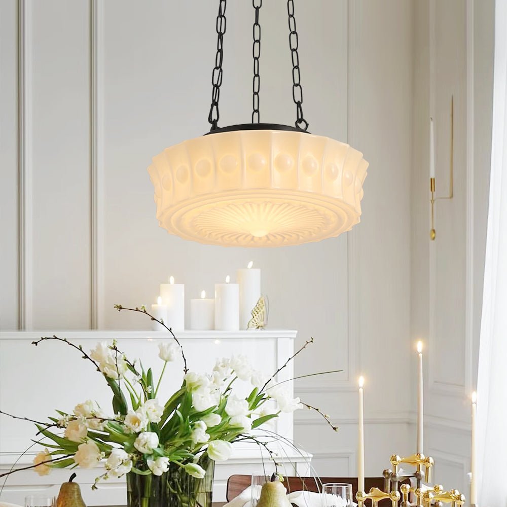 Celora – Vintage Keramische Schoolhouse Hanglamp