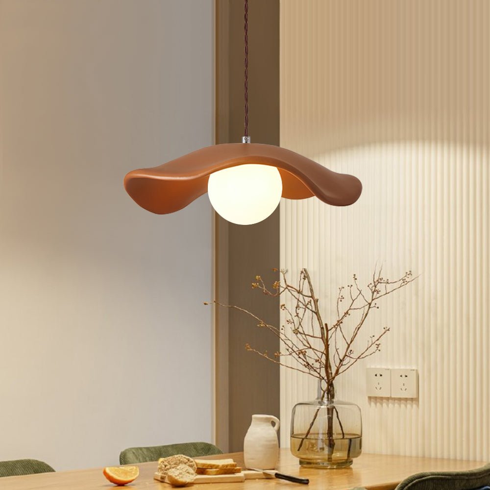 Miyora – Wabi Sabi 1-Lichts Hoed Resin Hanglamp