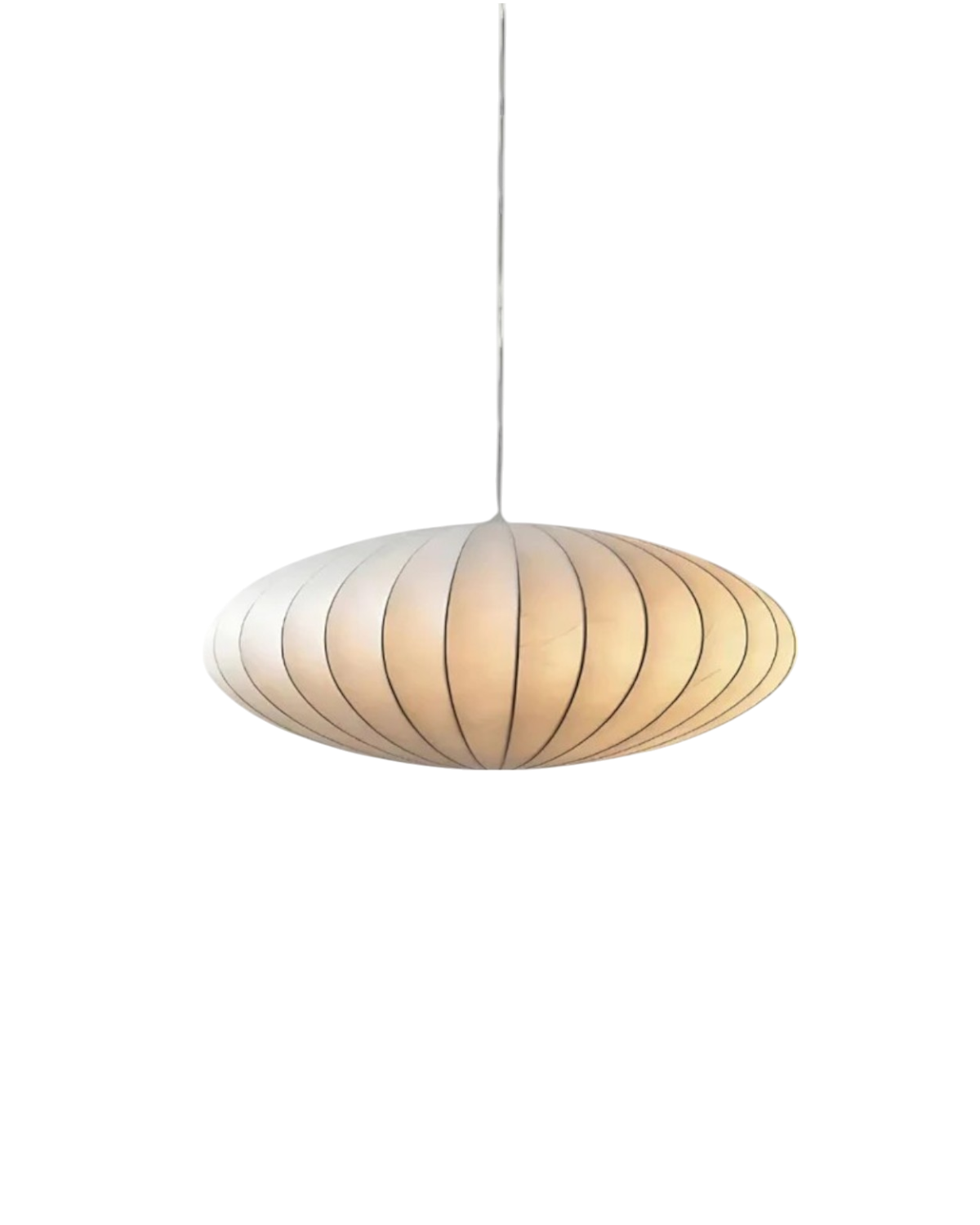 Solenne – Zijde Hanglamp met Geribbelde Kap