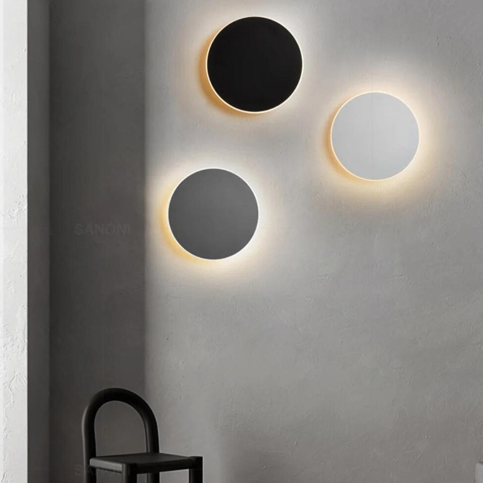 Lunor – Nordic Ronde LED Wandlamp met Bewegingssensor