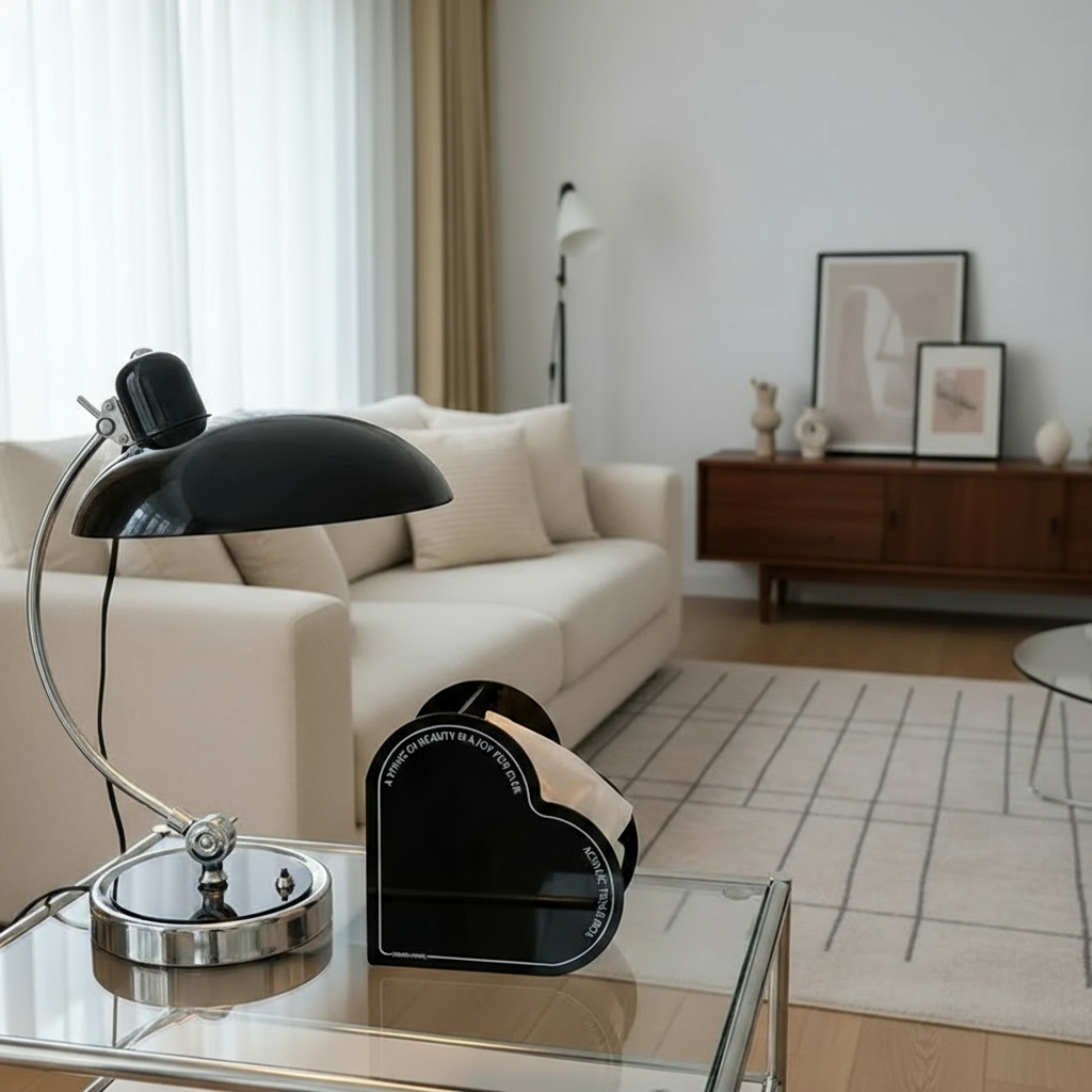 Arco – Bauhaus Geïnspireerde Tafellamp (Scandinavisch Design, IJzer & Chroom Afwerking)