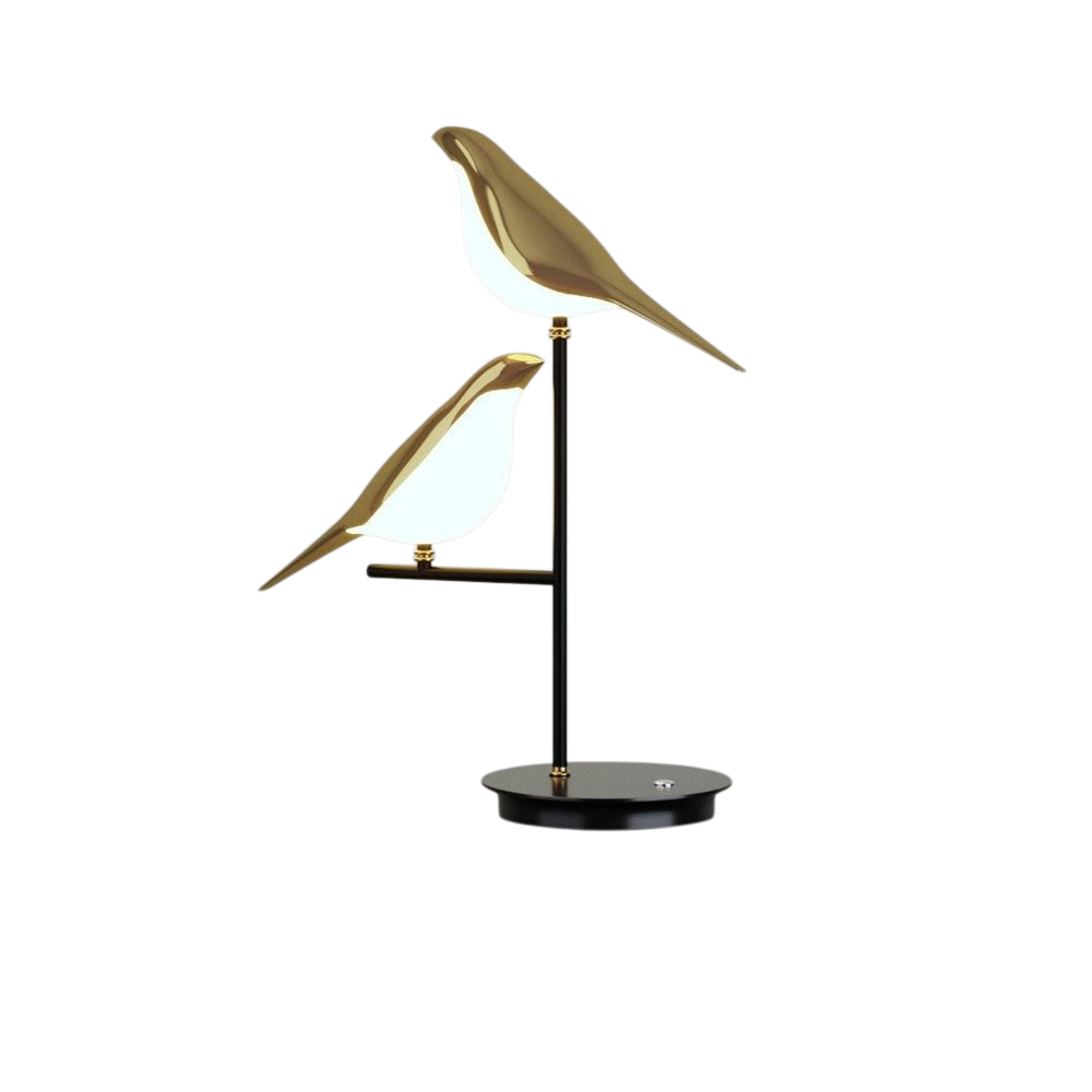 Aviora – Luxe Gouden Vogel LED Tafellamp