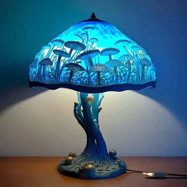 Nara – RainGlow Tafellamp (Glas-in-Lood Effect)
