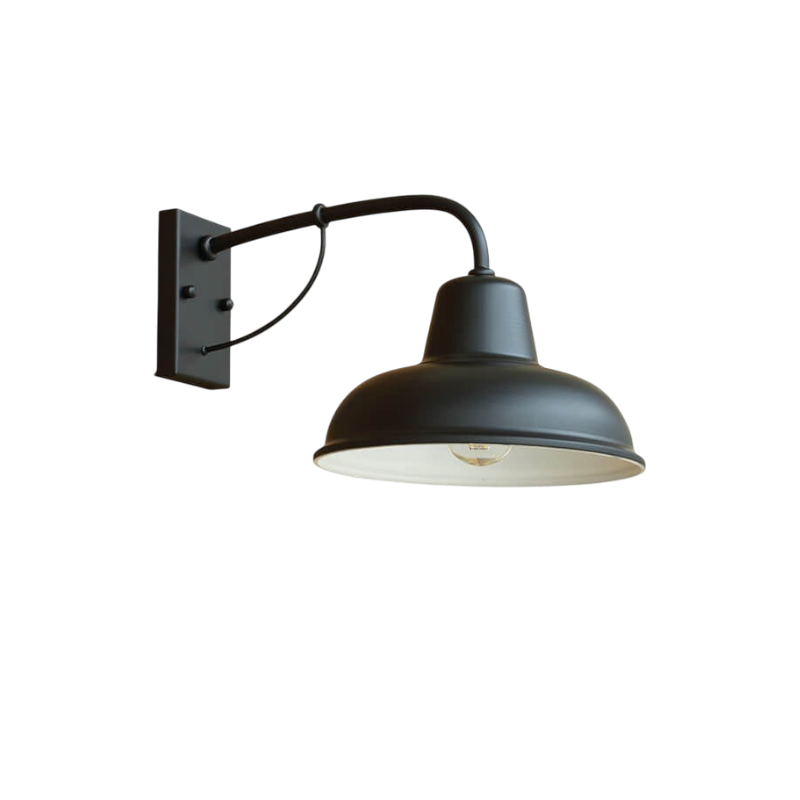 Harbor – Vintage Industriële Buiten Wandlamp (Waterdichte Barnlamp, 1-Lichts)