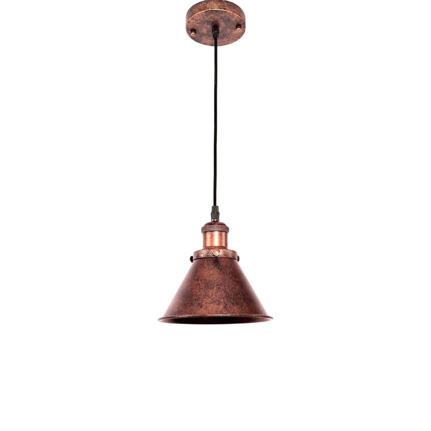 Dorian – Landelijke Industriële Kegel Hanglamp