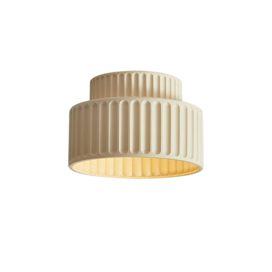 Ceryn – Vintage Crème Drum Plafondlamp