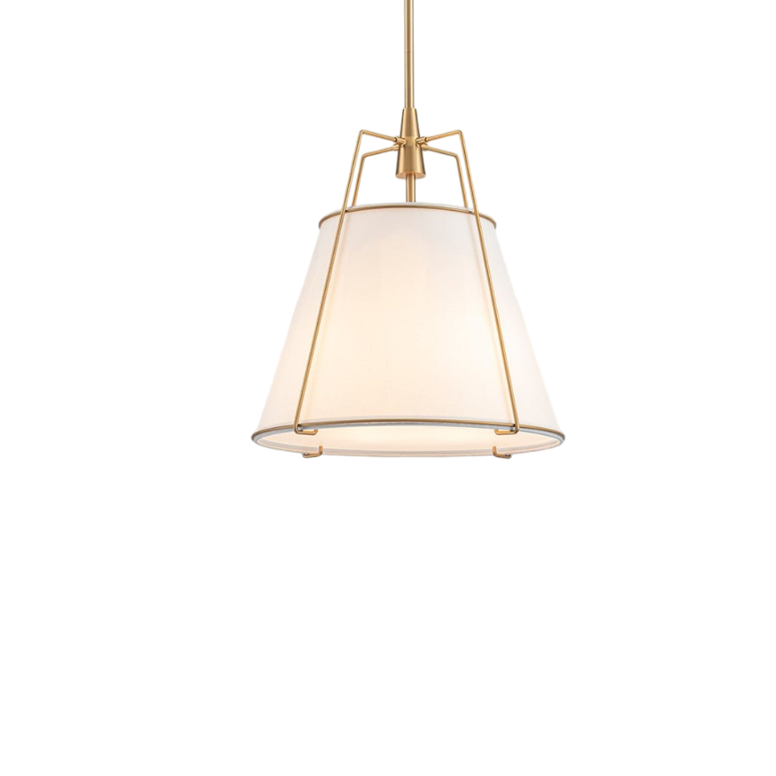 Aurora – 4-Lichts Conische Linnen Taps toelopende Hanglamp