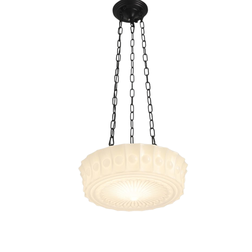 Celora – Vintage Keramische Schoolhouse Hanglamp