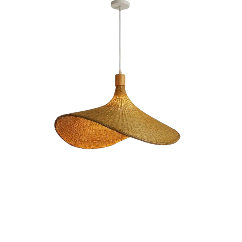 LoomLit – Handgemaakte Boho Bamboe Hanglamp & Plafondlamp (Duurzaam, Natuurlijk Design)