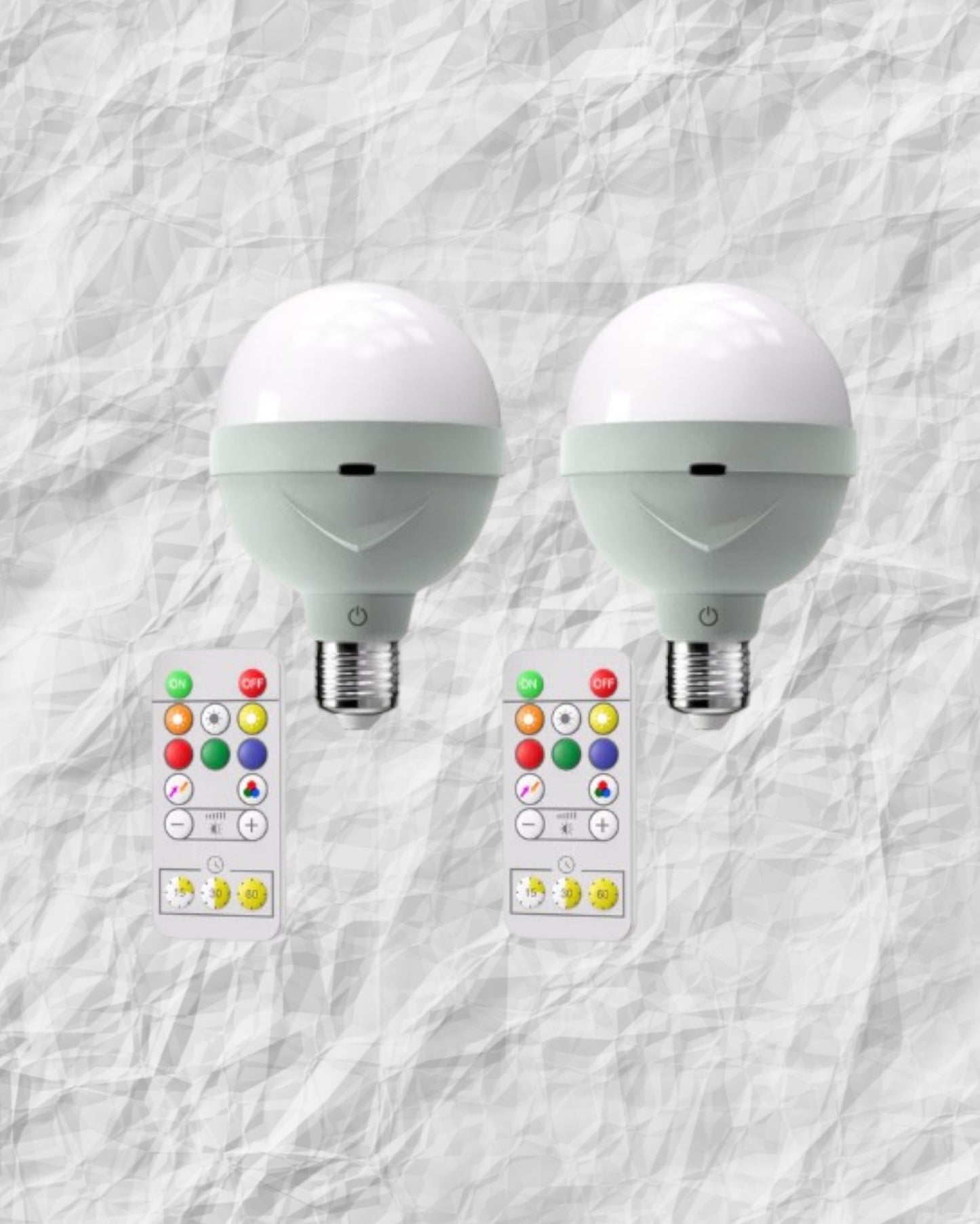 LumoBulb – Draadloze Oplaadbare LED Lampen (Set van 2) met Afstandsbediening