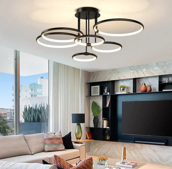 Aurelia – Moderne LED Plafondlamp met Geometrisch Ringontwerp