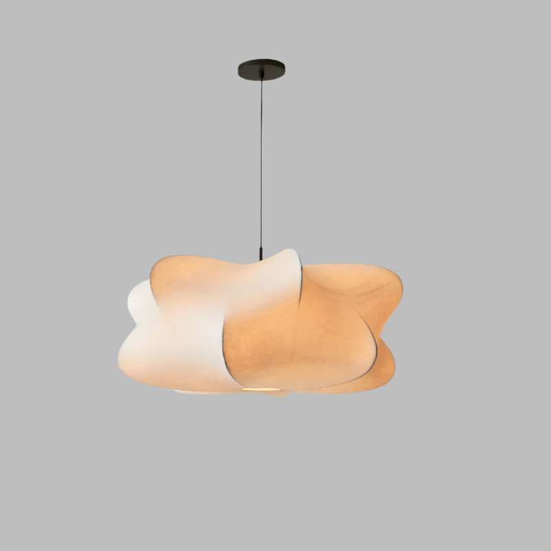 Matellis - Wabi Sabi Zijde Hanglamp met Warme Sfeerverlichting