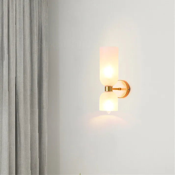 Casara - Luxe Slaapkamer Wandlamp Met Glazen Kap