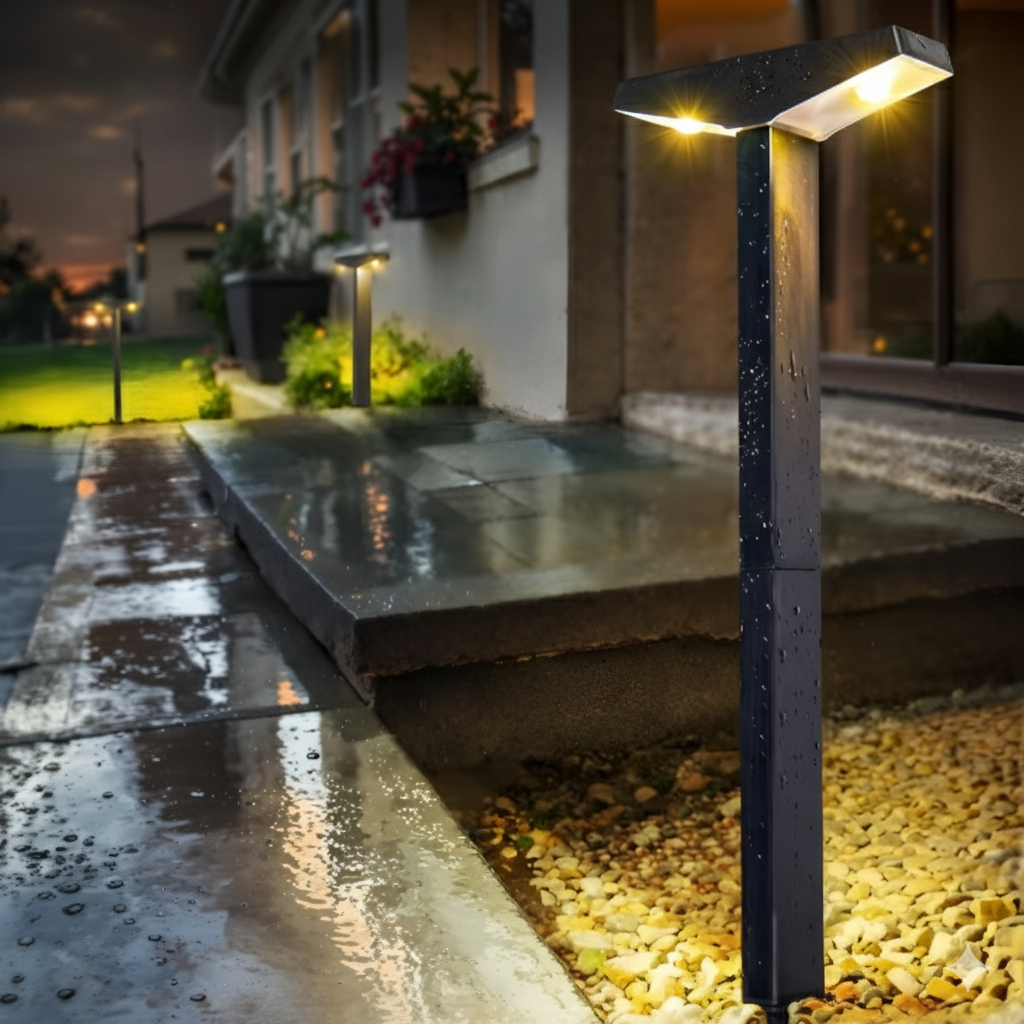 Glowthra - 4-Pack Solar Buitenlampen Voor Tuin En Terras Met Warm Licht