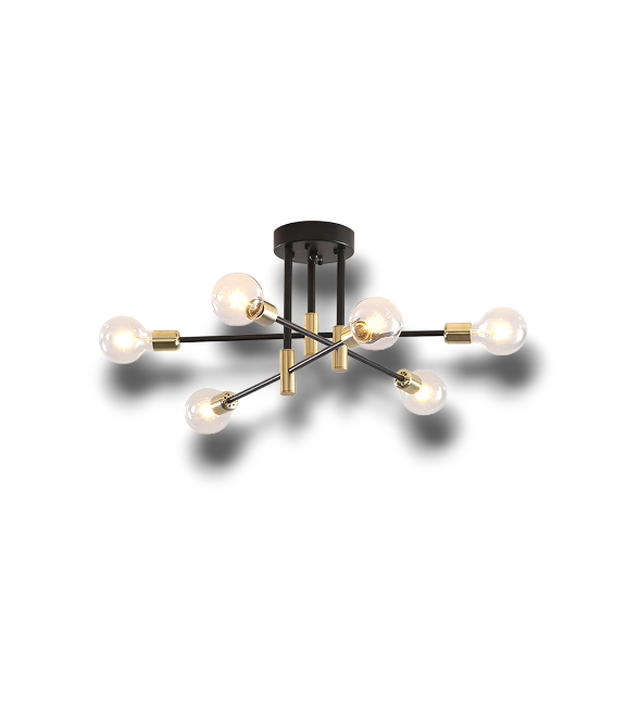 Corvus – Mid-Century Sputnik Plafondlamp