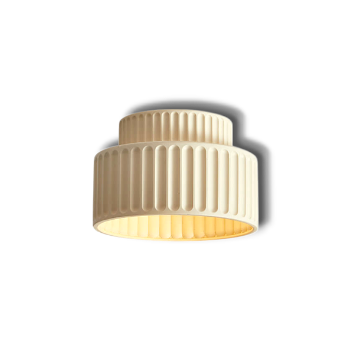 Ceryn – Vintage Crème Drum Plafondlamp