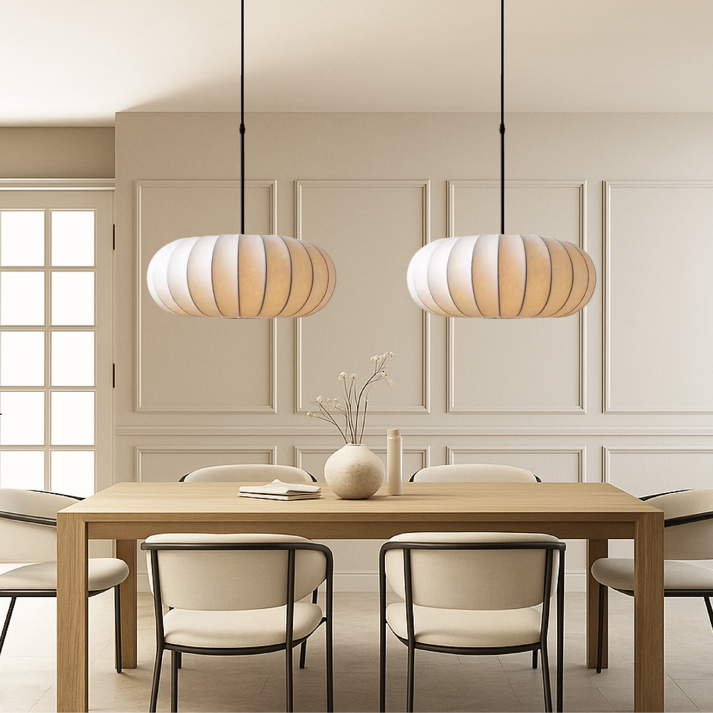 Lampix - Elegante Zijden Hanglamp Met Zachte Gloed