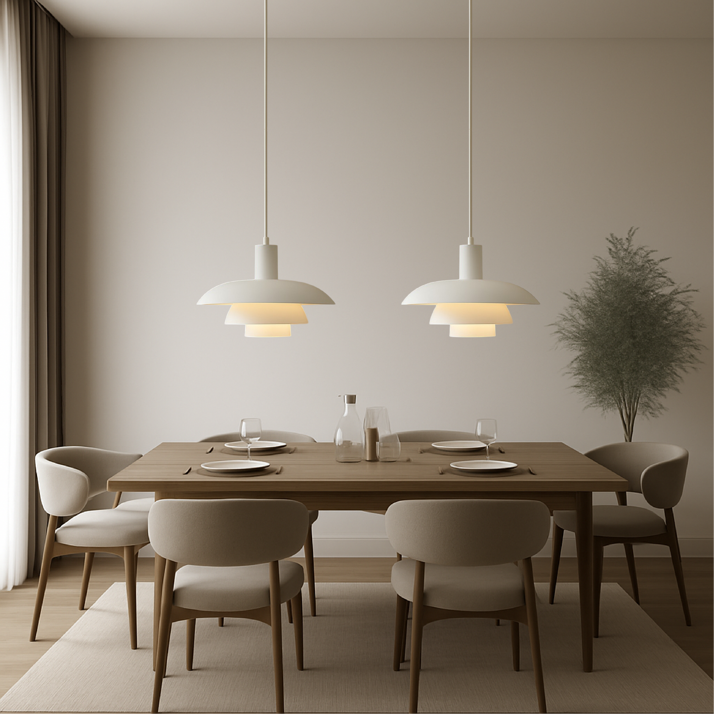 Radiora - Elegante Deense Hanglamp Met Minimalistisch Ontwerp