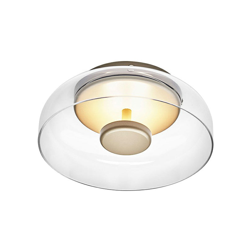 Lumora – Moderne LED Plafondlamp, Glazen Plafonnière