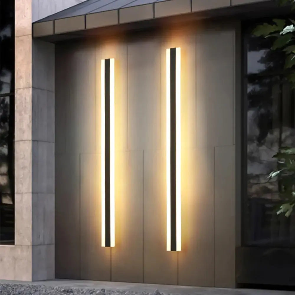 Earthrae - Zwarte IP65 Waterdichte LED Buitenwandlamp met Warm Wit Licht 3000K