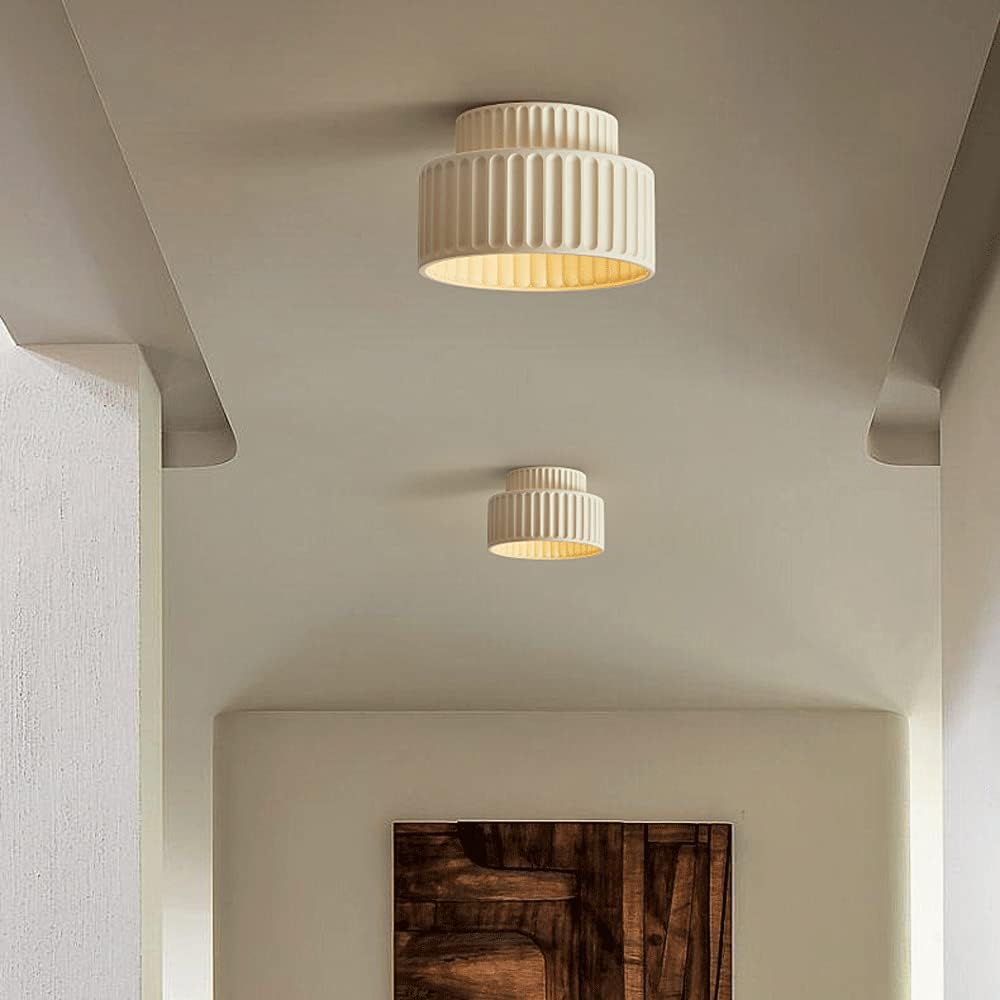 Ceryn – Vintage Crème Drum Plafondlamp