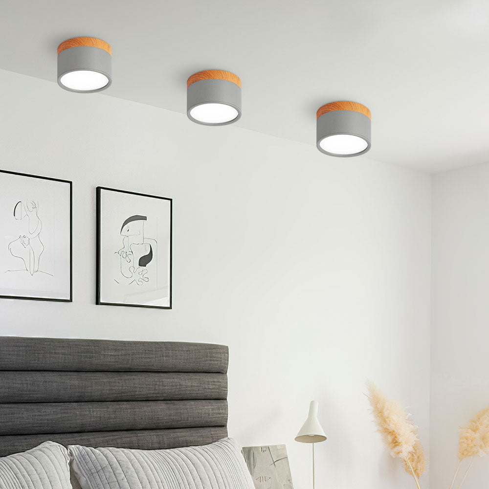 Cylora – Moderne LED Cilinder Plafondlamp met Strak Flush Mount Ontwerp