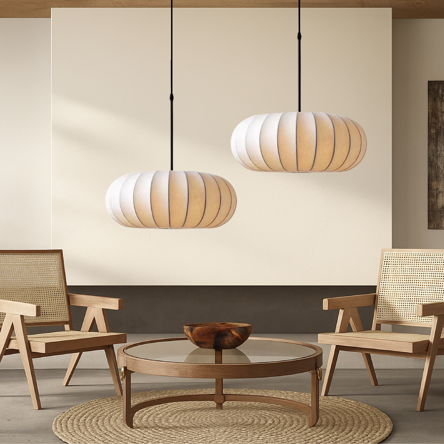 Lampix - Elegante Zijden Hanglamp Met Zachte Gloed