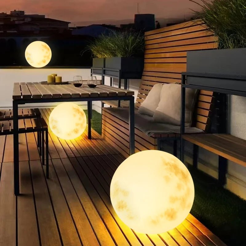Luxora - Maanlamp Tuinverlichting Met Realistische Maanvorm Voor Buiten Decoratie