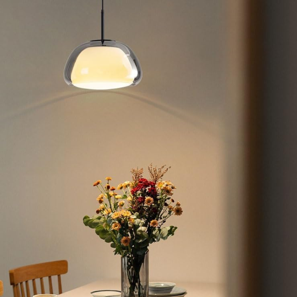 Loira – Glazen Dome Hanglamp (Moderne Verstelbare Verlichting)