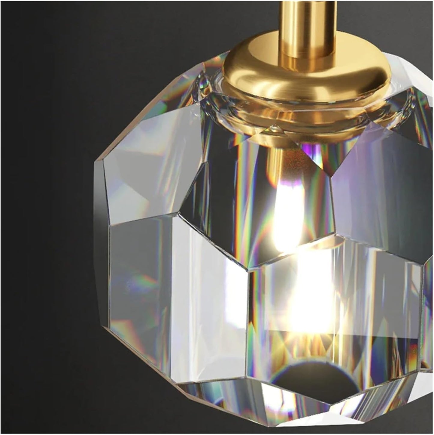Urnelis - Elegante Hanglamp Van Goud En Kristal Met LED Voor Woon- En Eetruimtes