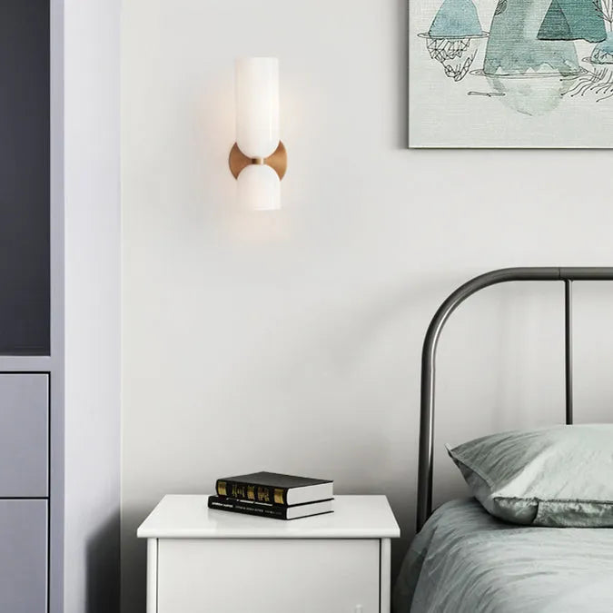 Casara - Luxe Slaapkamer Wandlamp Met Glazen Kap