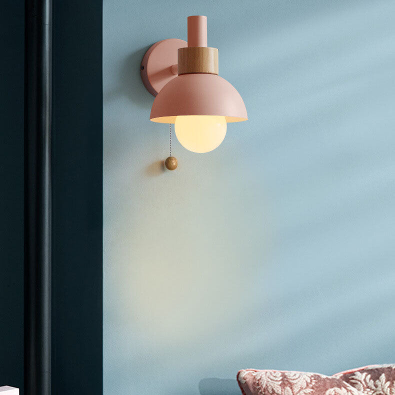 Nomi – Scandinavische Macaron Globe Wandlamp (1-Licht)