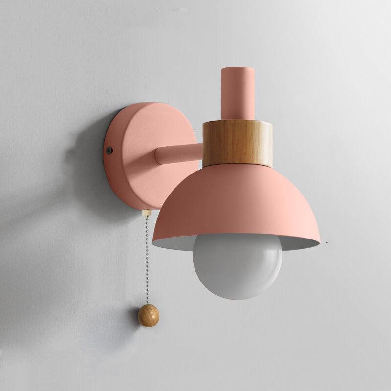 Nomi – Scandinavische Macaron Globe Wandlamp (1-Licht)