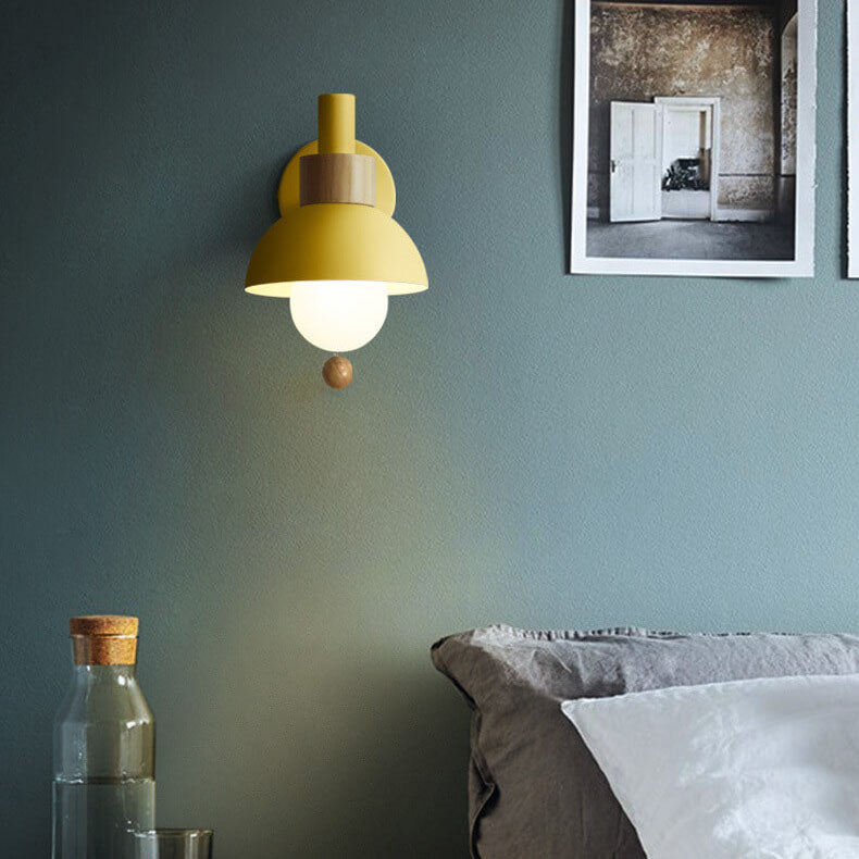 Nomi – Scandinavische Macaron Globe Wandlamp (1-Licht)