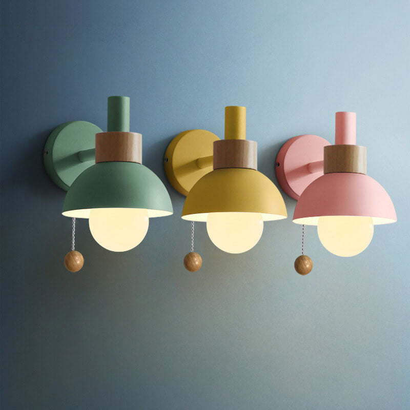 Nomi – Scandinavische Macaron Globe Wandlamp (1-Licht)