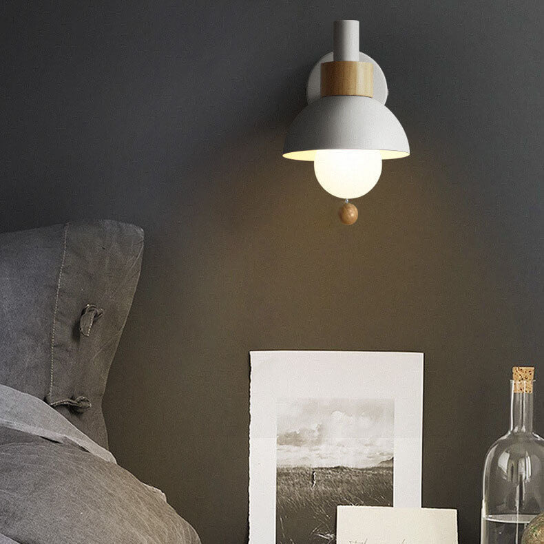 Nomi – Scandinavische Macaron Globe Wandlamp (1-Licht)