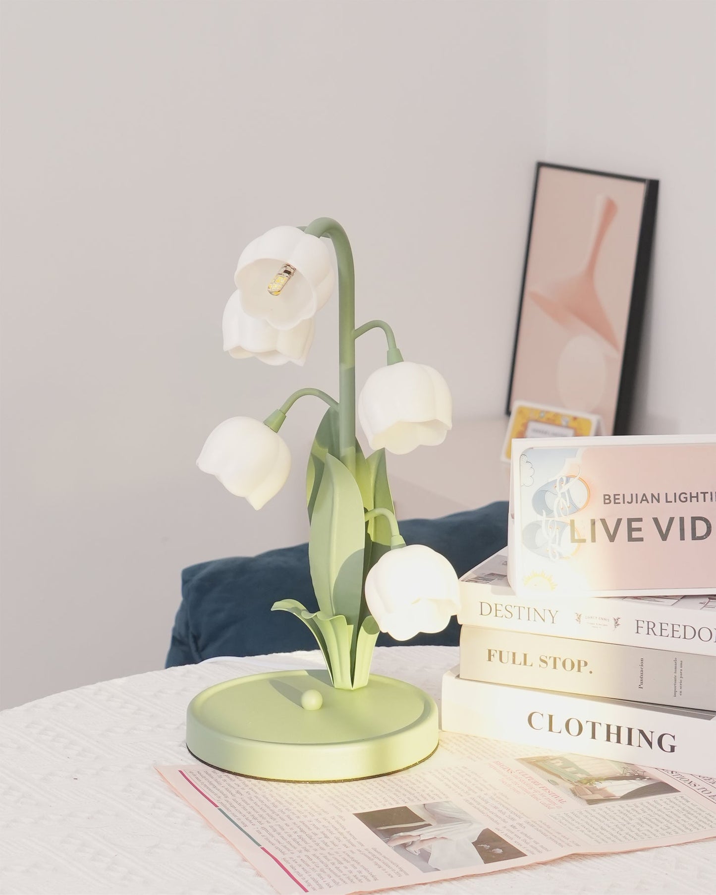 Rayora - Eigentijdse Bell Orchid Lamp Met Warm Gloeiend Licht