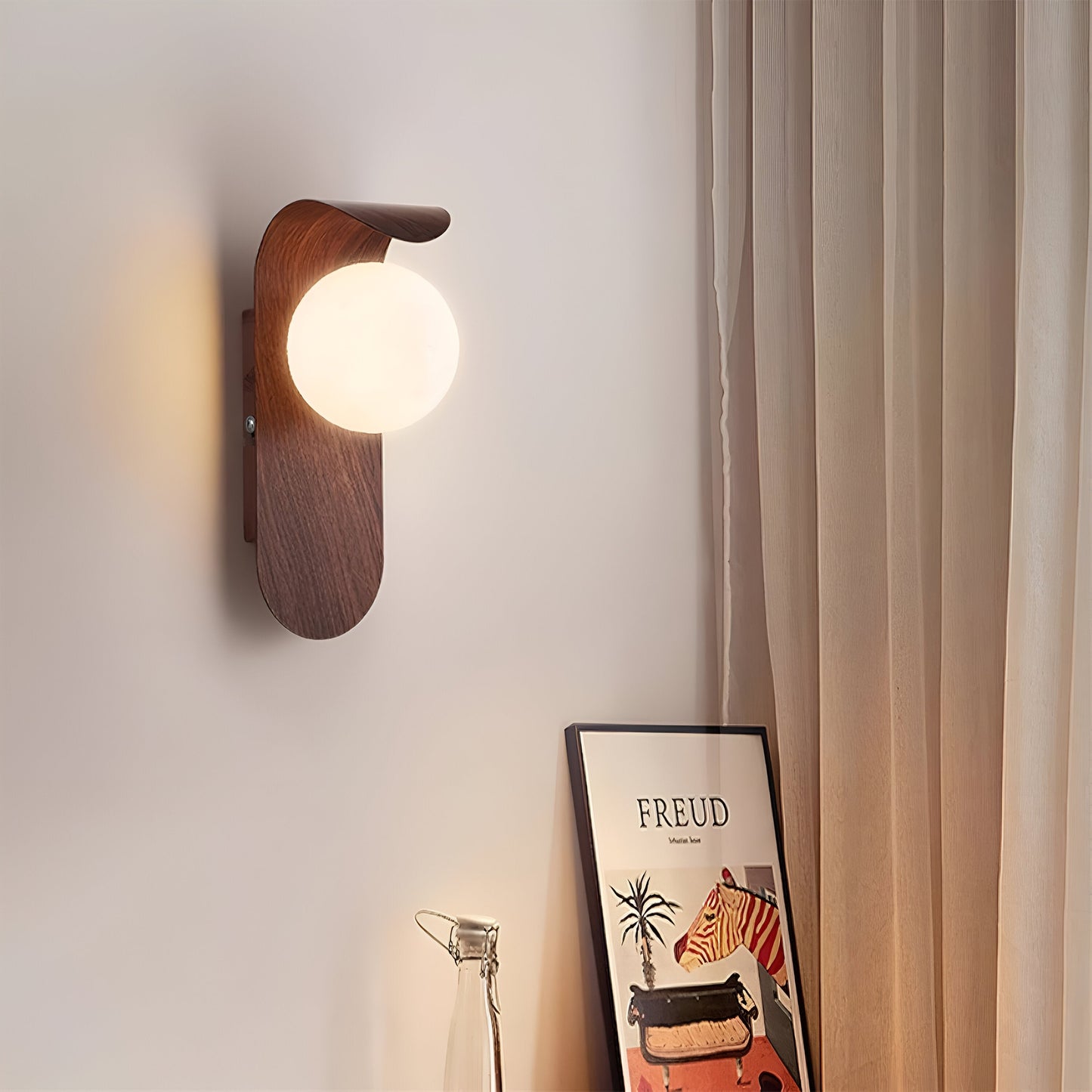 Carlyle – Scandinavische Minimalistische Wandlamp met Houtaccent (LED)