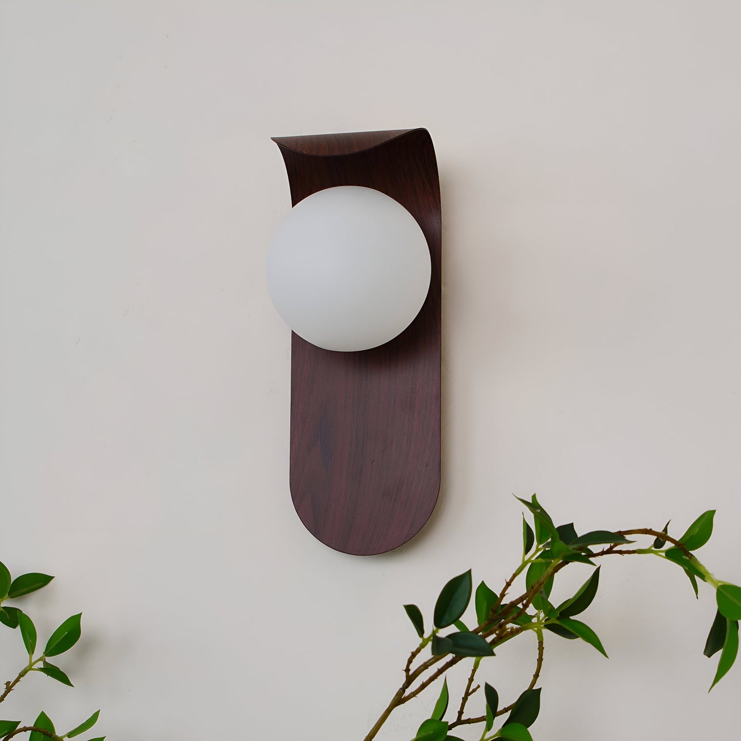 Carlyle – Scandinavische Minimalistische Wandlamp met Houtaccent (LED)