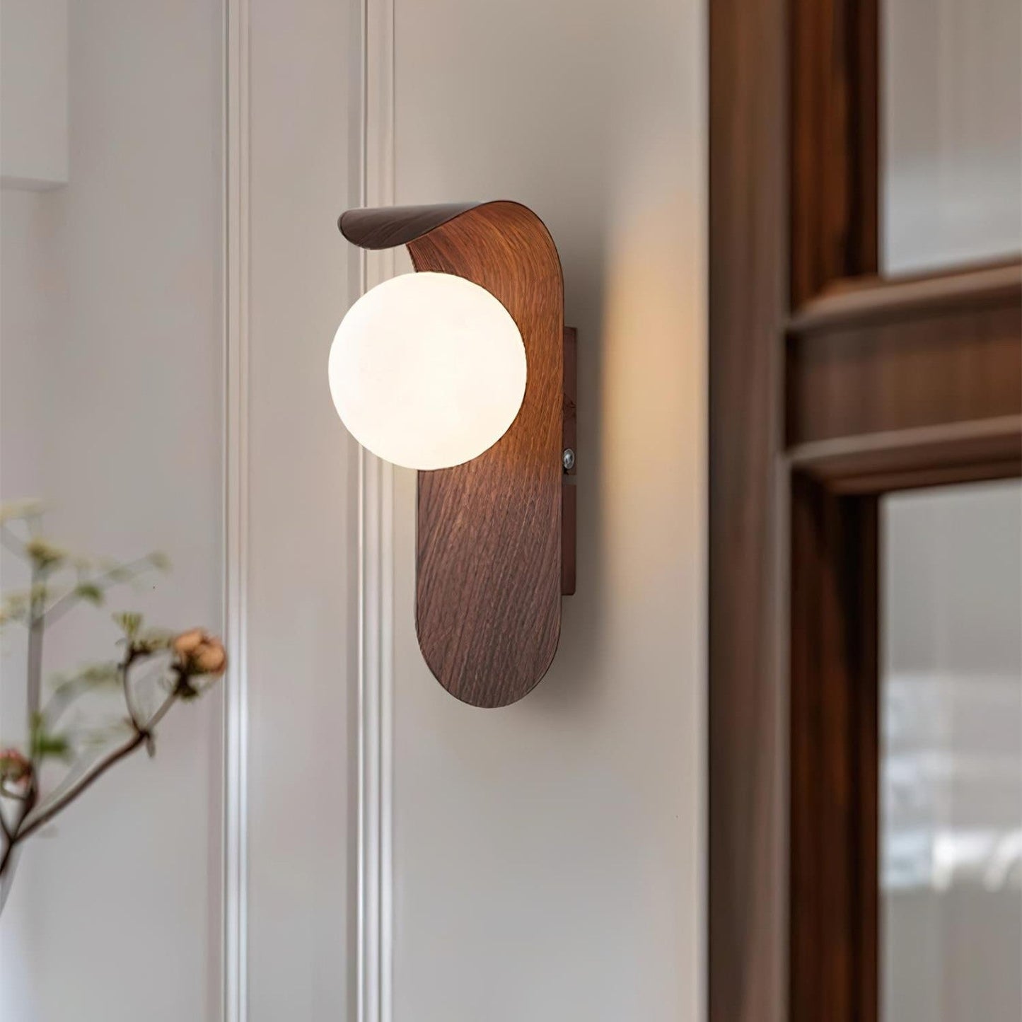 Carlyle – Scandinavische Minimalistische Wandlamp met Houtaccent (LED)