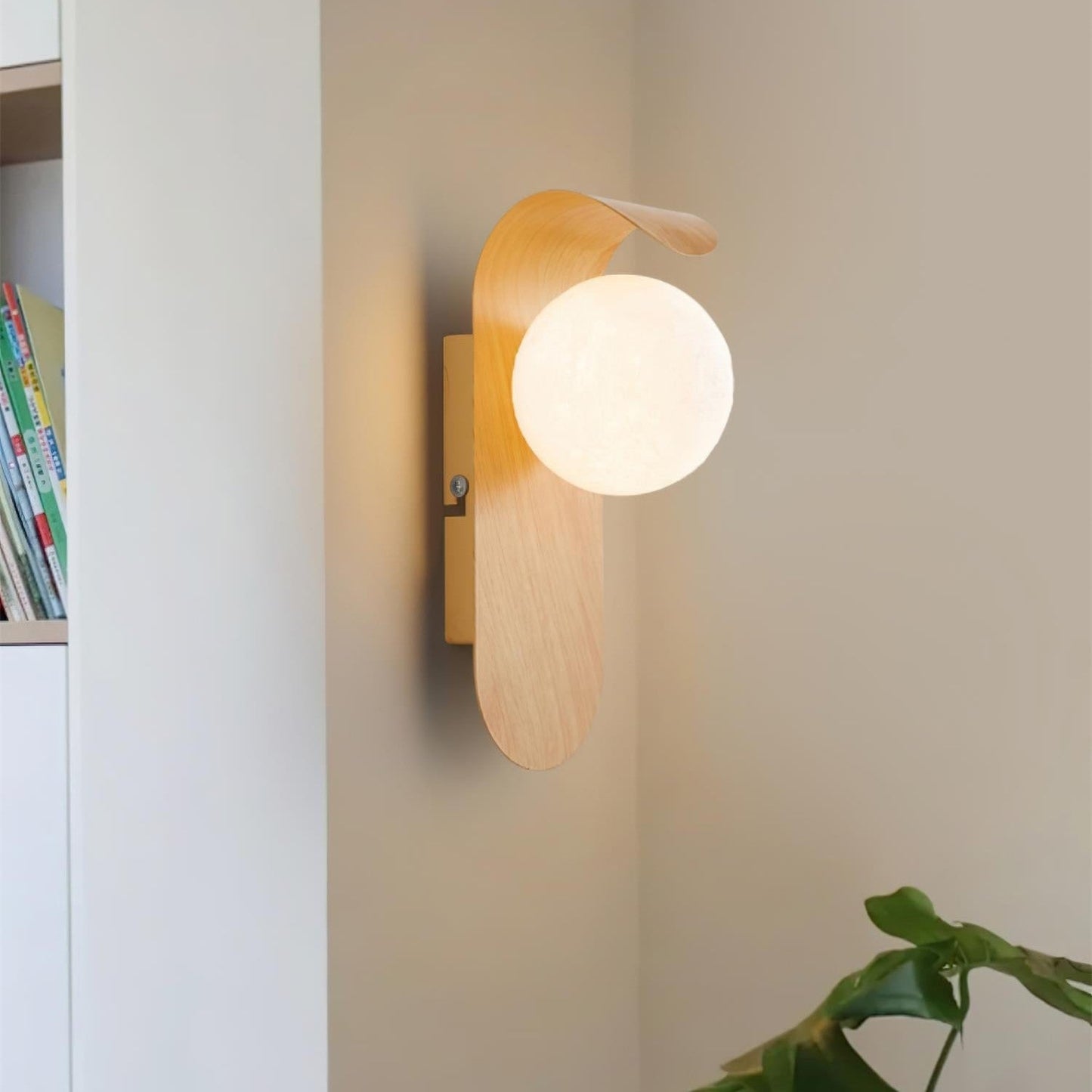 Carlyle – Scandinavische Minimalistische Wandlamp met Houtaccent (LED)
