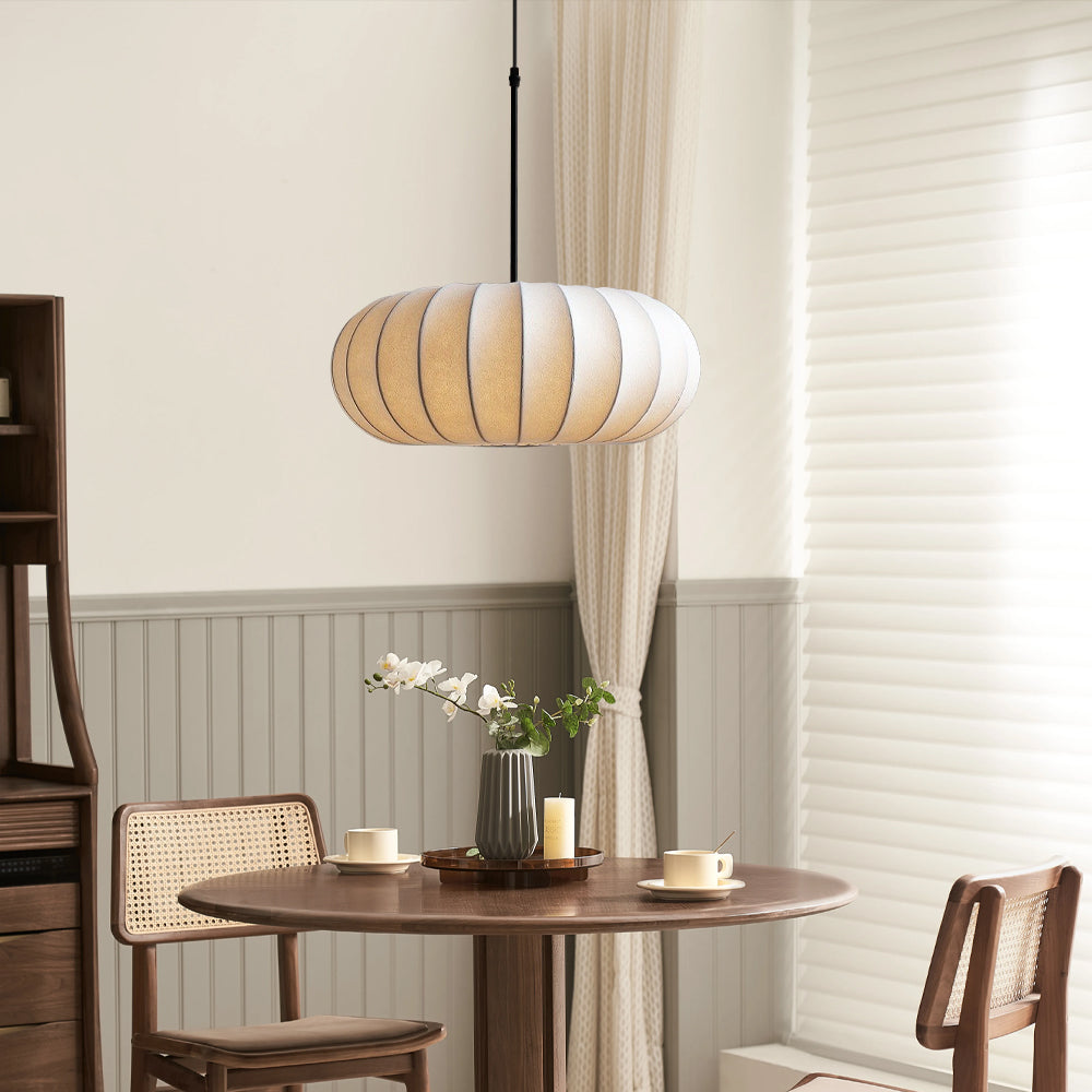 Lampix - Elegante Zijden Hanglamp Met Zachte Gloed