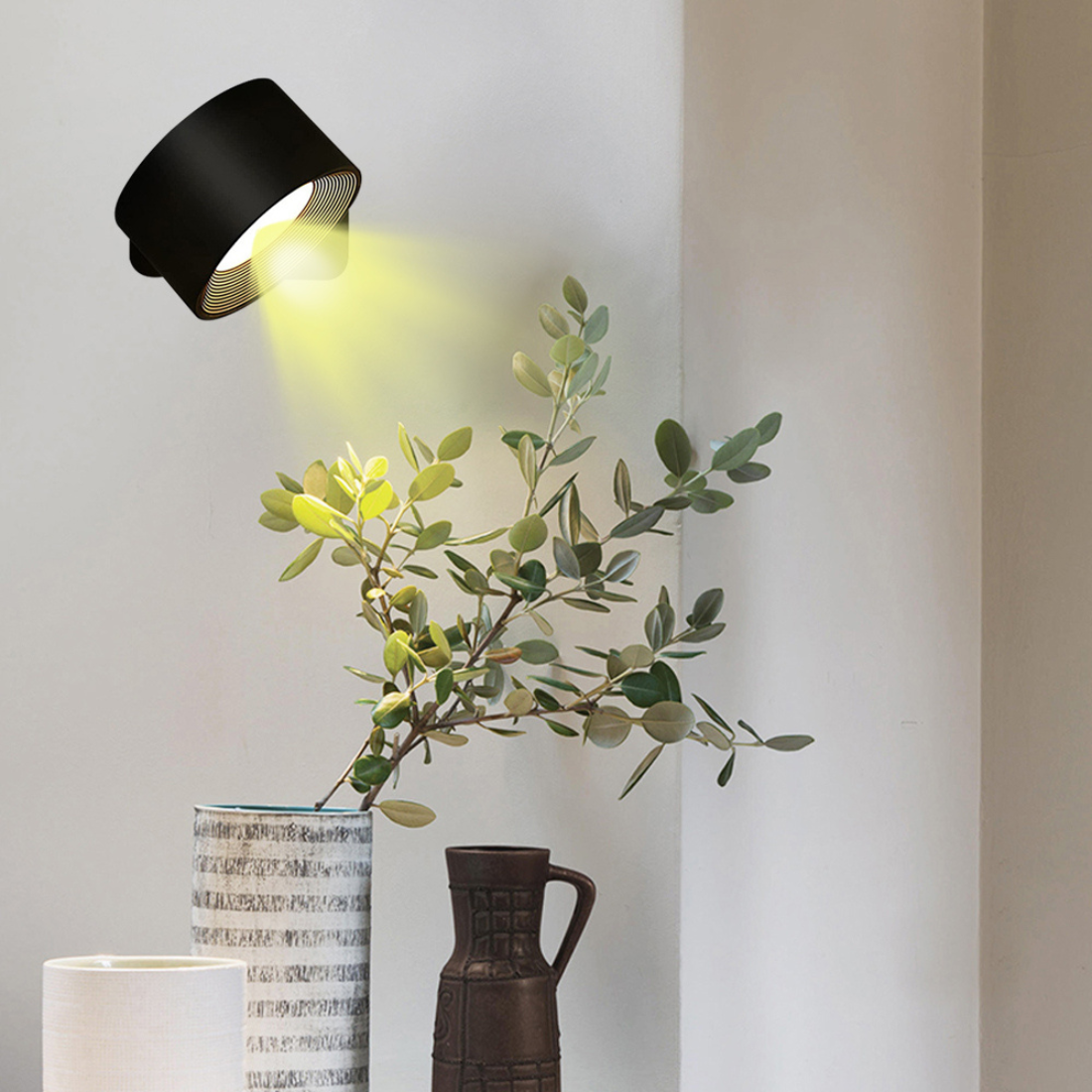 Rotura – Draadloze Wandlamp met Touch & 360° Rotatie