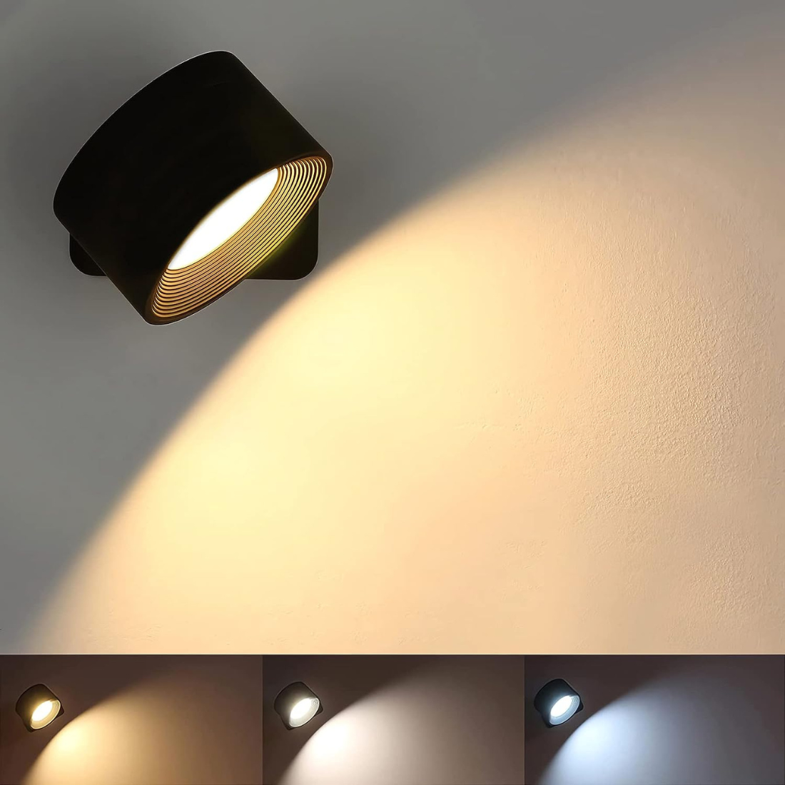 Rotura – Draadloze Wandlamp met Touch & 360° Rotatie