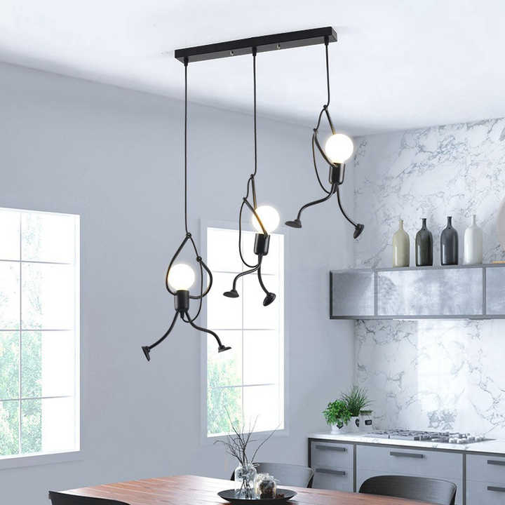 Quiltora - Retro Marionet Hanglamp Met Speels Modern Ontwerp