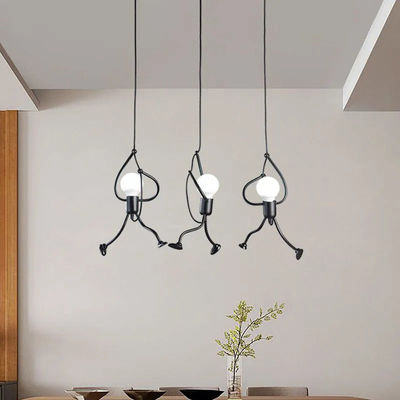 Quiltora - Retro Marionet Hanglamp Met Speels Modern Ontwerp