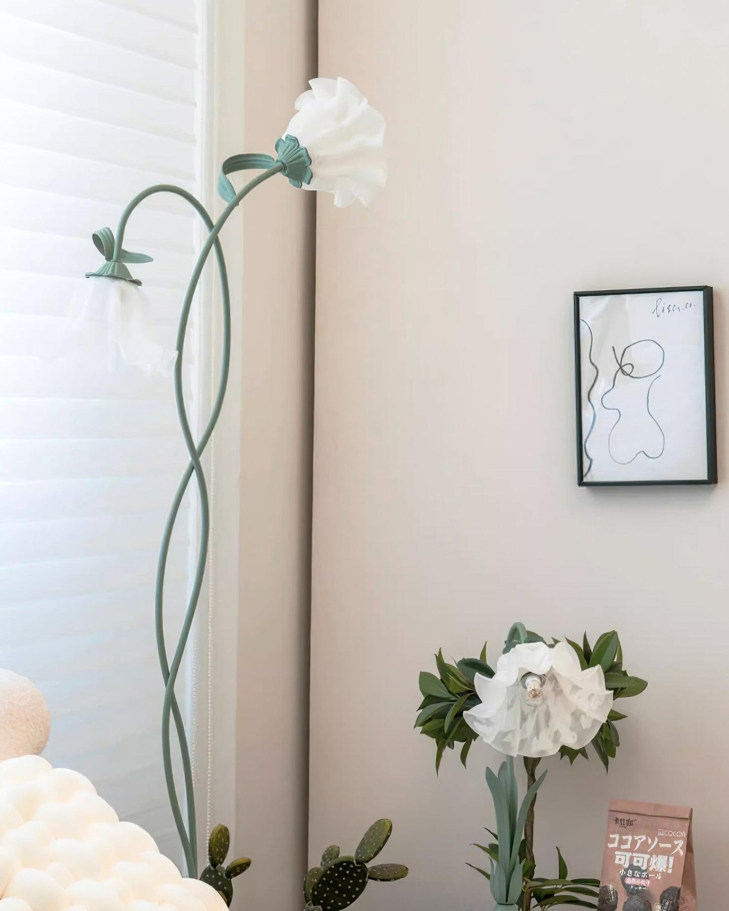 Calla – Bloemen Vloerlamp (Artistieke Staande Lamp, E27 LED)